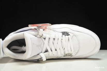 4 JORDAN RETRO AIR “PURE MENS WHITE MONEY” 308497-100 0805